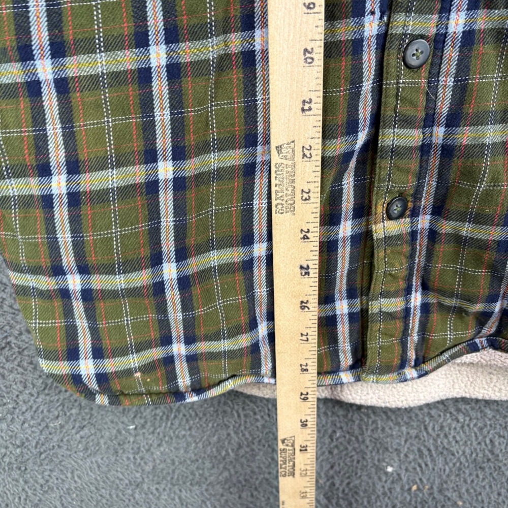 Levis Mens Sherpa Lined Flannel Shirt Jacket Medium Distressed Bleached - Picture 6 of 9